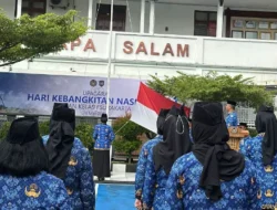 Kompak Kenakan Batik Korpri, Upacara Hari Kebangkitan Nasional di Rutan Surakarta Berjalan Khidmat