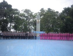 Polres Kampar Gelar Upacara Ziarah dan Tabur Bunga Dalam Rangka Hari Bhayangkara Ke-79