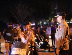 Jaga Situasi Kamtibmas Tetap Kondusif, Kapolres Pelalawan Pimpin Patroli Blue Light