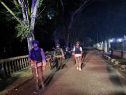 Tak Henti Meski Hujan, Tim Raga Polres Kampar Patroli Jaga Kamtibmas