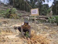 Peduli Lingkungan, Kapolres Kampar Turut Serta dalam Penghijauan di Balung