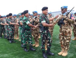 Irjen TNI Lepas Satgas Kizi TNI Kontingen Garuda XX-V untuk Misi Perdamaian di Kongo