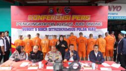 Polda Riau Tangkap 12 Pelaku Judi Online di Pekanbaru