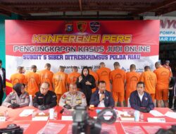 Polda Riau Tangkap 12 Pelaku Judi Online di Pekanbaru