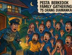 75 Orang Diamankan Polisi dalam Penggerebekan Pesta LGBT Berkedok Family Gathering di Puncak