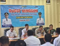 Persiapan MTQ dan Paskibraka Jadi Fokus Rapat Minggon di Kecamatan Pebayuran