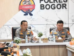 Kapolres Bogor Pimpin Anev Mingguan Sitkamtibmas di Wilayah Hukum Polres Bogor