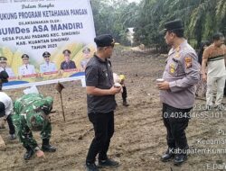 Dukung Swasembada Pangan Nasional 2025, Polres Kuansing Kawal Penanaman Jagung Serentak di Tiga Kecamatan