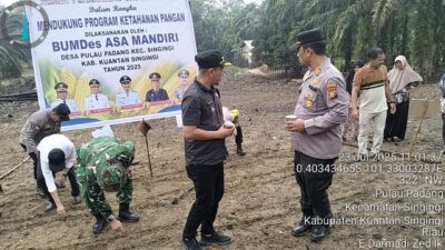 Dukung Swasembada Pangan Nasional 2025, Polres Kuansing Kawal Penanaman Jagung Serentak di Tiga Kecamatan