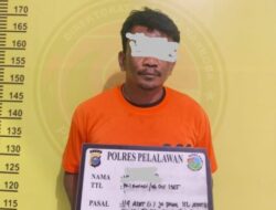 Sita 8 Paket Sabu Siap Edar, Satresnarkoba Polres Pelalawan Grebek Rumah di Jalan Lintas Timur KM 83 Desa Kemang