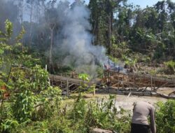 Jernihkan Sungai Indragiri, Polres Inhu Gelar Razia PETI