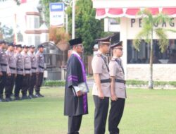 Kapolres Pelalawan Pimpin Sertijab Kapolsek Ukui