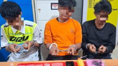 Amankan Tiga Kurir Narkoba, Tim Mata Elang Polres Kuansing Sita 50 Paket Sabu Siap Edar
