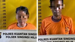 Buru Pemasok, Polsek Singingi Hilir Ringkus 2 Pelaku Narkoba