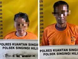 Buru Pemasok, Polsek Singingi Hilir Ringkus 2 Pelaku Narkoba