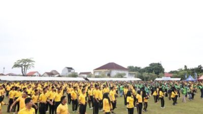 Pererat Silaturahmi, Polda Riau Olahraga hingga Makan Bareng Ratusan Ojol