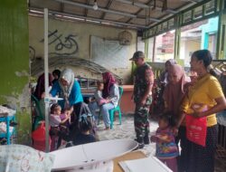 Gerak Cepat Babinsa Pebayuran Mendukung Kegiatan Posyandu