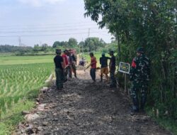 Satgas TMMD Kodim 0509 Bangun Jalan Petani di Desa Nagacipta, Warga Sambut Gembira