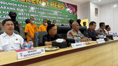 Ungkap Jaringan Narkotika Internasional, Polres Meranti Sita 30 Kilogram Sabu, Ribuan Catridge Liquid Lamborghini dan Happy Water