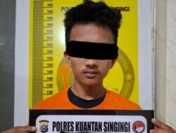 Tim Elang Kuantan Satresnarkoba Polres Kuansing Tangkap Remaja Pengedar Sabu di Sungai Jering
