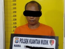 Polsek Kuantan Mudik Tangkap Pelaku Pemurnian Emas Tanpa Izin di Desa Setiang