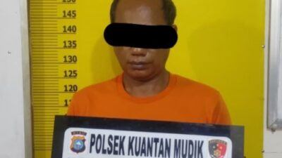 Polsek Kuantan Mudik Tangkap Pelaku Pemurnian Emas Tanpa Izin di Desa Setiang