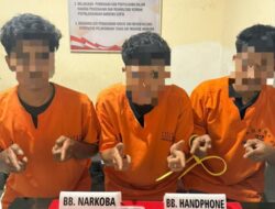 Polres Kampar Berhasil Ungkap Jaringan Narkoba di Lahan PT Pokphand, 3 Pelaku Diamankan