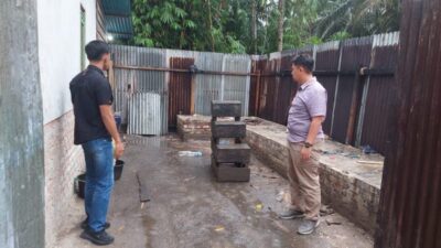 Polsek Tapung Hulu Sisir Lokasi Diduga Penampungan BBM Ilegal di Desa Rimba Beringin