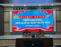 Tim Pamatwil Ops Lilin LK 2025 Polda Riau Periksa Kesiapsiagaan Pengamanan di Polres Dumai