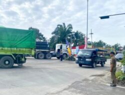 Hari Ke – 9 Operasi Lilin 2025, Polres Siak Intensifkan Pengaturan Lalin di Exit Tol Minas
