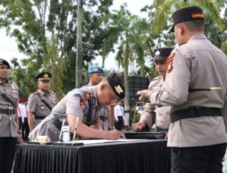 Gelar Sertijab Sejumlah Pejabat Strategis, Kapolres Siak Tekankan Profesionalisme dan Loyalitas