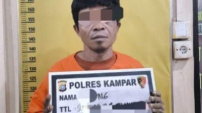 Cabuli Anak Tiri Selama 5 Tahun, Pelaku Ditangkap Polres Kampar