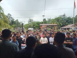 Polsek Cerenti Amankan Musyawarah Pemcam dan Masyarakat Pesikaian Terkait Relokasi Warga TNTN