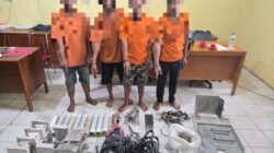 Bobol Aset PHR, 4 Pelaku Curat Diciduk Polsek Tapung