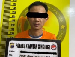 Amankan Seorang Pengedar Narkoba, Tim Elang Kuantan Satresnarkoba Polres Kuansing Ungkap Peredaran Sabu dan Ganja di Pauh Angit