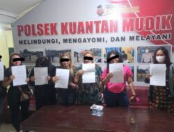 Tertibkan Pekat, Polsek Kuantan Mudik Amankan 7 Orang Termasuk Pemilik Warung Remang Remang di Bukit Betabuh