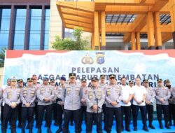 Kapolda Riau Lepas 250 Personel Satgas Bangun Jembatan Merah Putih Presisi