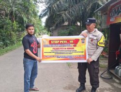 Cegah Kerusakan Lingkungan, Polsek Jajaran Polres Kuansing Turun Langsung Imbau Warga Stop PETI