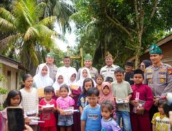 Kapolda Riau Tinjau Pembangunan Jembatan Merah Putih Presisi di Kuansing