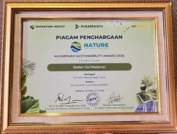 BGN Raih Nusantara Sustainability Award 2026 Kategori “Ekonomi Berdampak Lokal” Sektor Pemerintah, Lembaga & BUMN