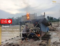 Tindak Lanjuti Laporan Masyarakat, Polsek Kuantan Mudik Tertibkan Aktivitas PETI di Gunung Toar