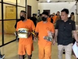 Disaksikan 10 Tersangka, Polda Riau Musnahkan Narkoba Hasil Pengungkapan Januari – Februari