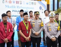 Polda Riau Lepas Keberangkatan Mudik Kebangsaan Rute Pekanbaru–Sumbar dan Pekanbaru–Sumut