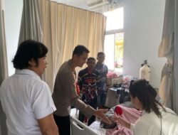 Kapolres Kuansing Jenguk Anak Korban Kekerasan, Sampaikan Dukungan dan Doa dengan Penuh Empati