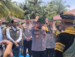 Kapolri-Titiek Soeharto Resmikan Groundbreaking 110 Jembatan Merah Putih Presisi Riau