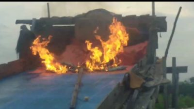 Polsek Kuantan Tengah Tindak Tegas Aktivitas PETI di Sentajo Raya, 6 Rakit Dimusnahkan