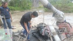 Polres Kuansing Tertibkan Aktivitas PETI di Kuantan Tengah, 3 Rakit Dimusnahkan