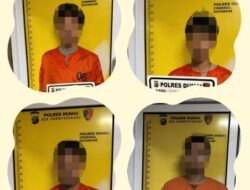 Angkat Besi Pagar Tanpa Izin, 4 Pemuda Nginap di Hotel Prodeo Polres Dumai