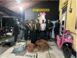 Polres Rohil Berhasil Ungkap Kasus Pencurian Kabel Milik PT Petronesia Benimel, 2 Terduga Pelaku Diamankan