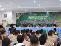 Wakapolda Riau Pimpin Konferensi Pers Pengungkapan 27 Kg Sabu Jaringan Internasional di Polres Meranti
